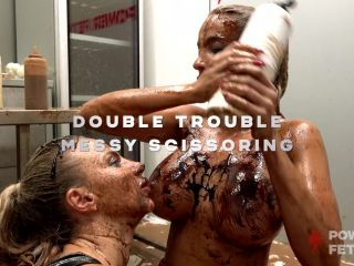 Power Fetish 1: Double trouble messy scissoring